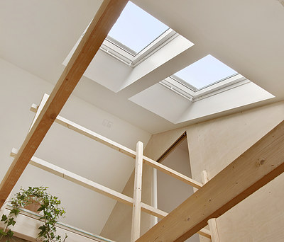 Nyt gulv, ny KPK terrassedør og nye Velux ovenlysvinduer til hus på Amager nær København