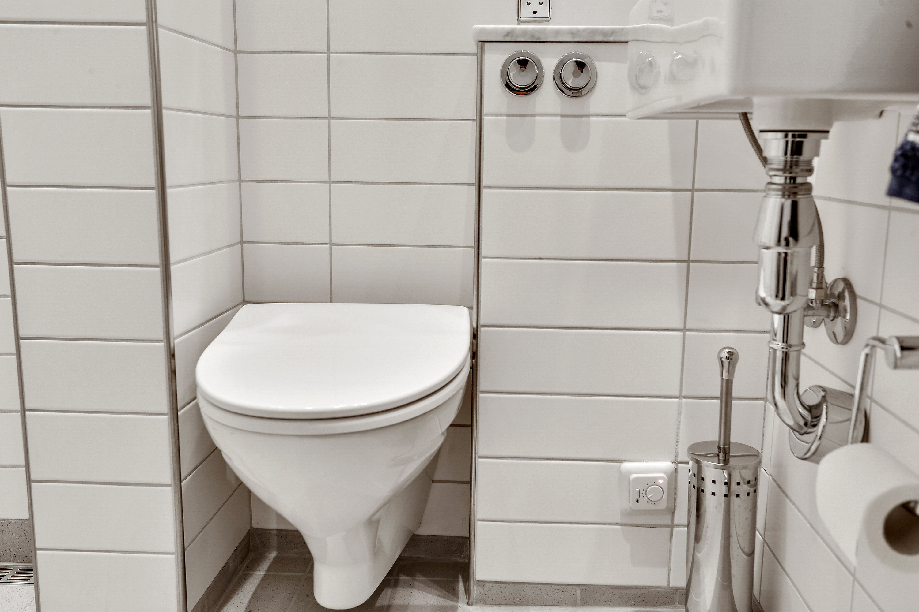 Nyt lille københavner badeværelse pÃ¥ 1,5 m2 med duravit vask i ... Badeværelse invita