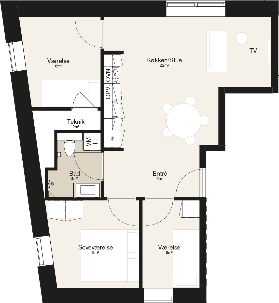 4-room apartment in Viborg