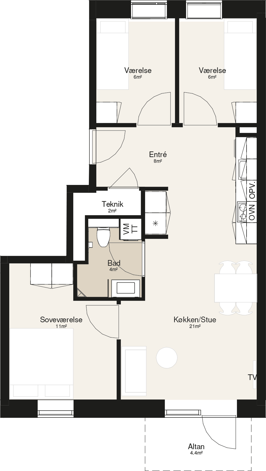4-room apartment in Viborg image 3