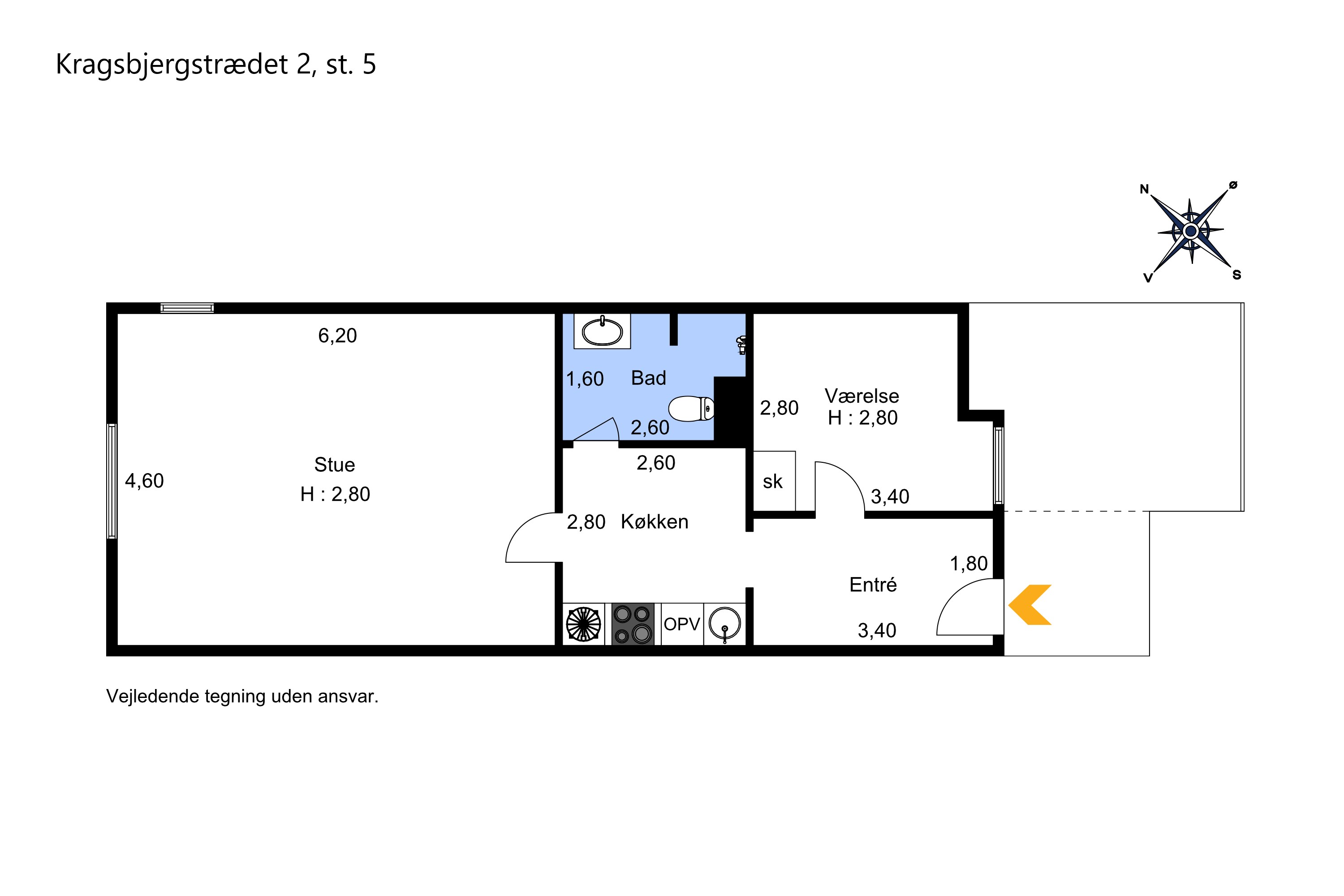 2-room apartment in Odense C image 3