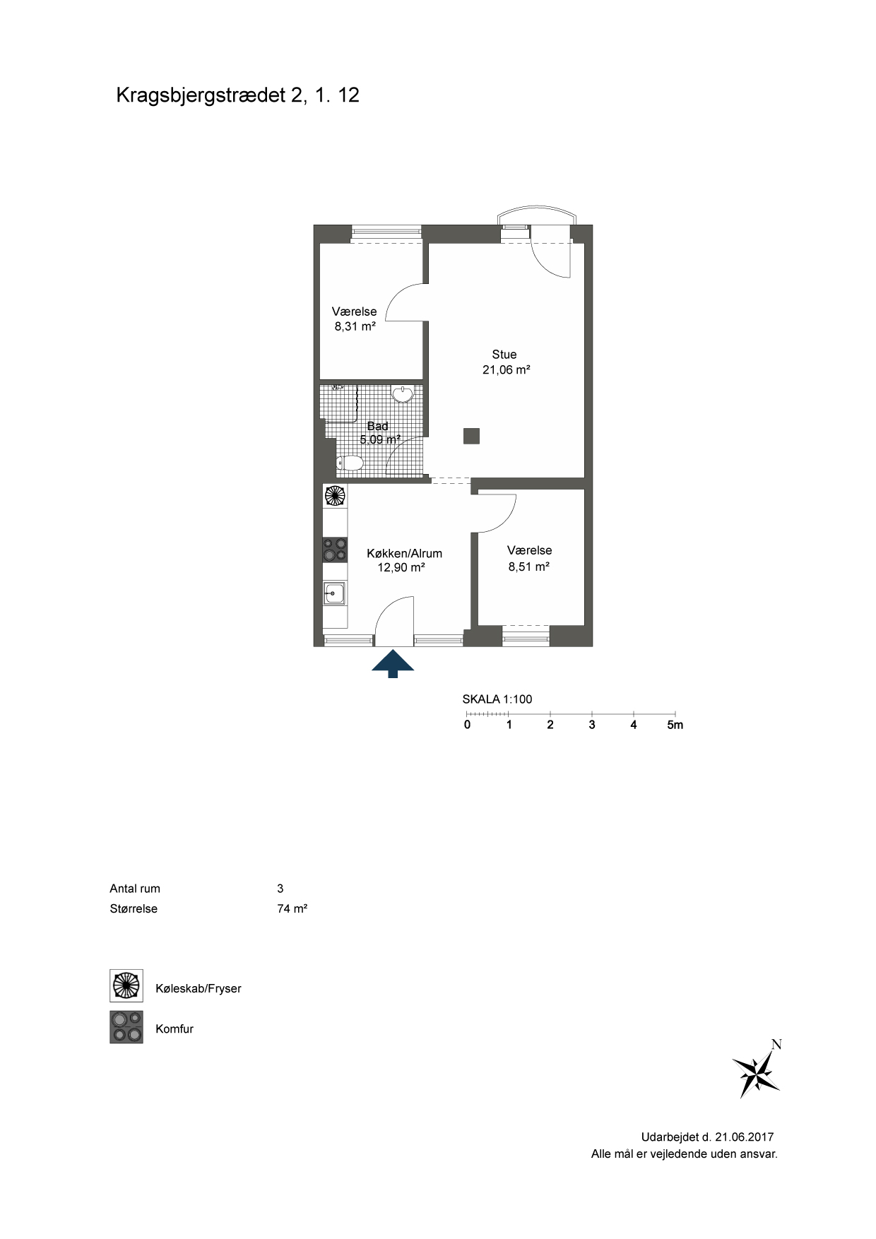 Kragsbjergstrædet 2, 1. 12 billede 3