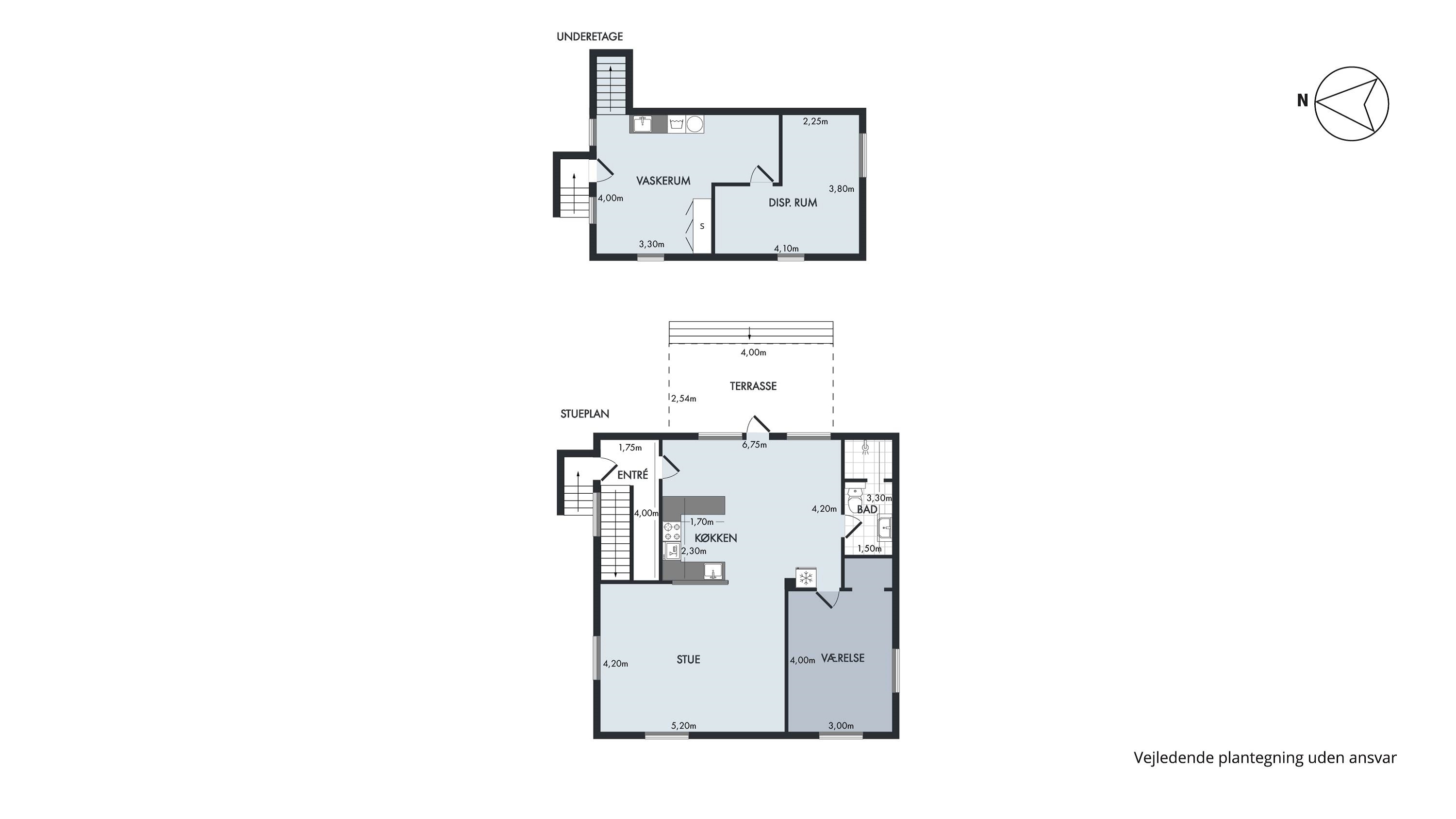 Plantegning af boligens alle plan (1x1)