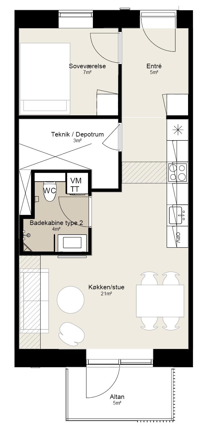 2-room apartment in Silkeborg image 5