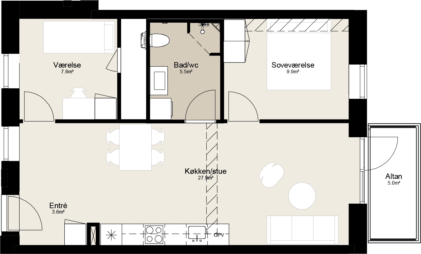 3-room apartment in Randers SV image 3